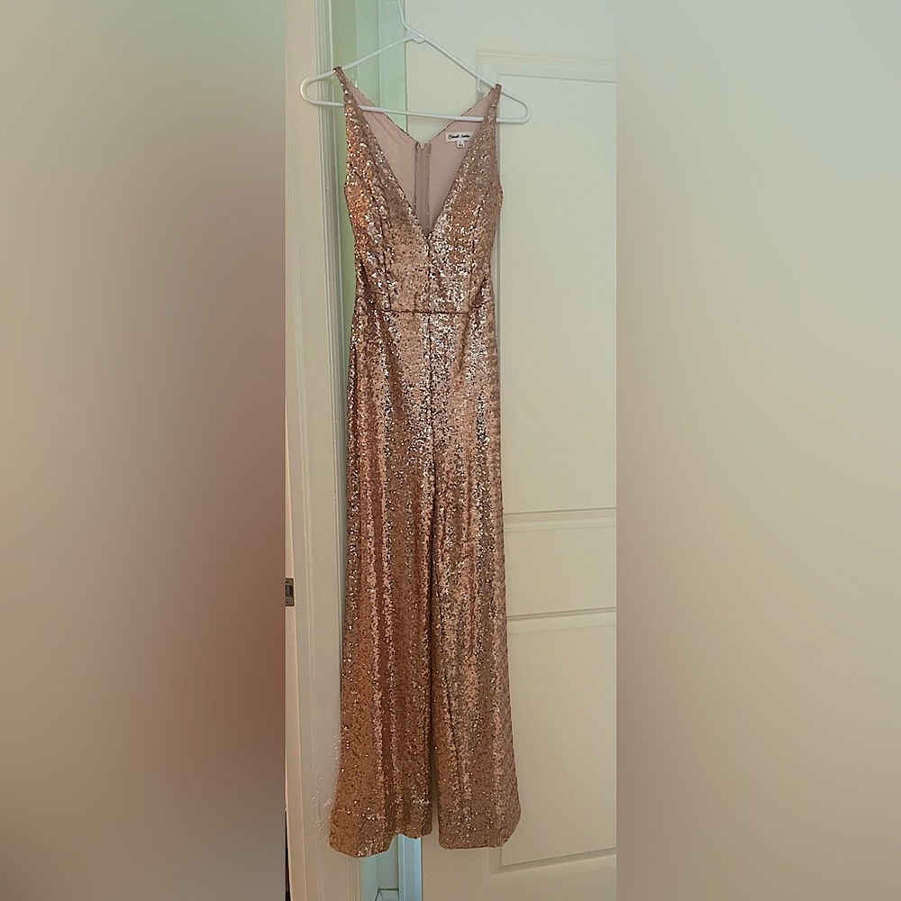 Emerald sundae rose gold jumpsuit